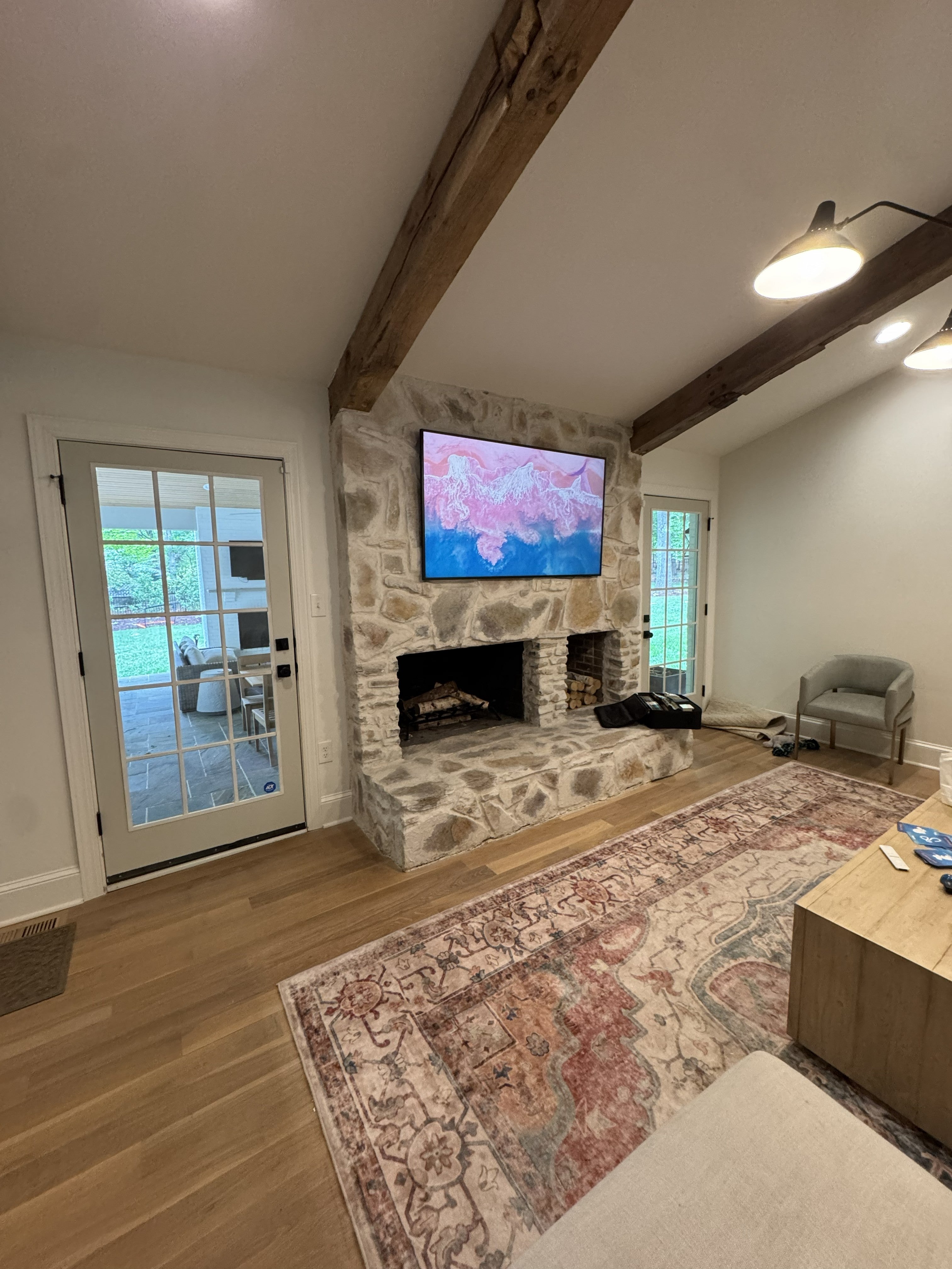 How We Mount a Art Frame TV on Stone or Brick Fireplace Safely in 2026